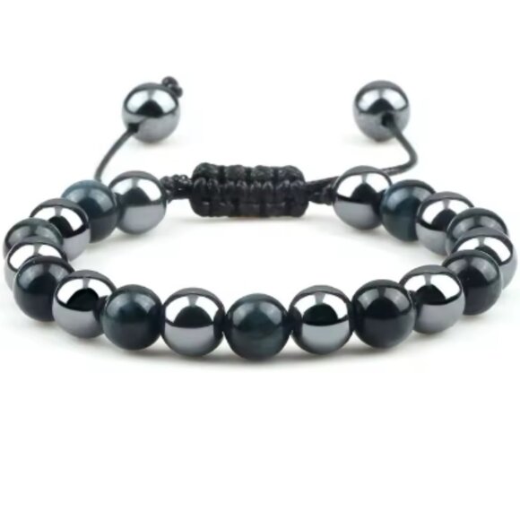 Magnetic Bracelet,Magnetic and Gemstone Bracelet,8mm Beads - Picture 1 of 1